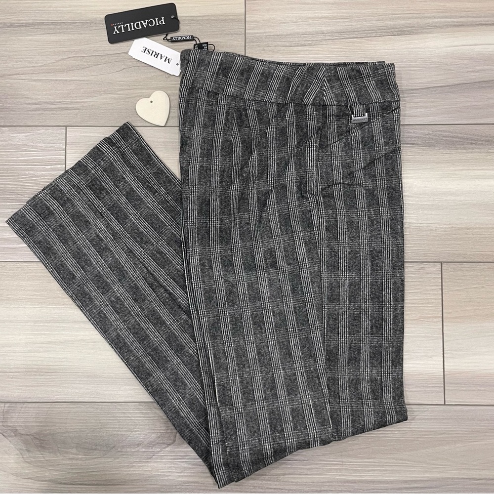 NWT PICADILLY Straight-Leg Soft Pull-On Pants with Stretch Size 8